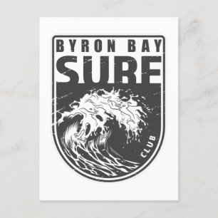 Byron Bay Surf Club Australia Emblem Postcard