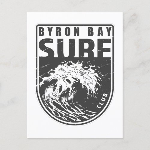 Byron Bay Surf Club Australia Emblem Postcard