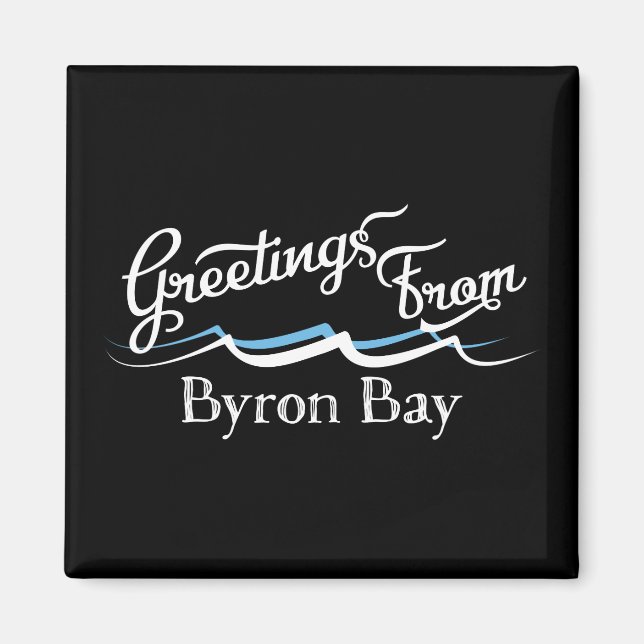 Byron Bay Water Waves Magnet (Front)