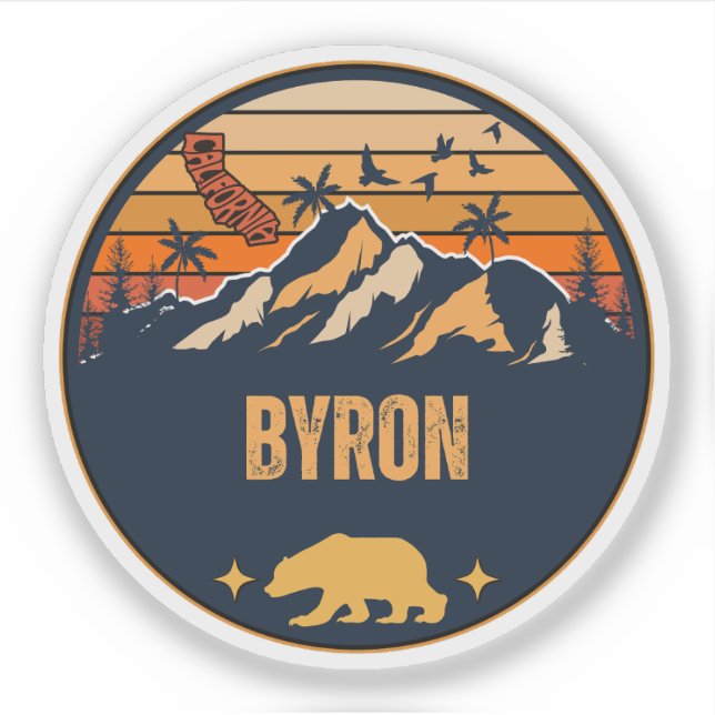 Byron, California Sticker (Front)