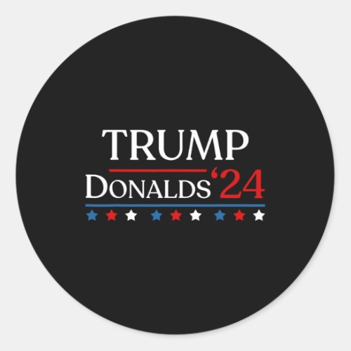 Byron Donalds 2024 Donald Trump 47th President am Classic Round Sticker