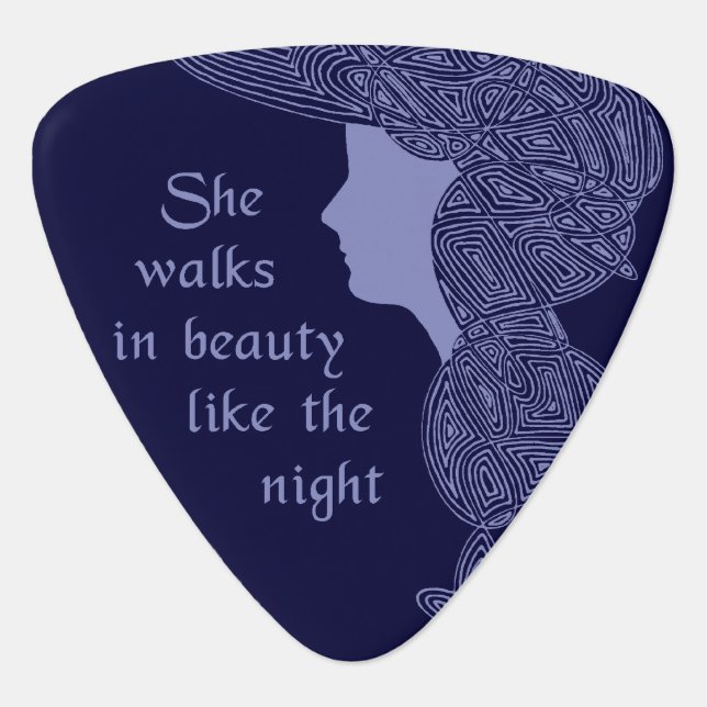 Byron's Lady Guitar Pick (Front)