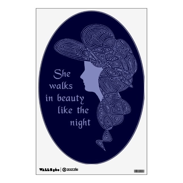 Byron's Lady Wall Sticker (Front)