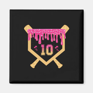 Bysebyll 10 Year Old Birthday Drip 10th Birthday I Magnet