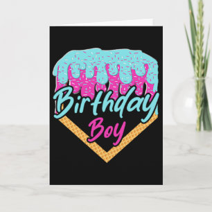 Bysebyll 10 Year Old Ice Cream Drip 10th Birthday  Card
