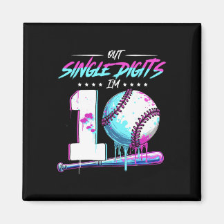 Bysebyll 10 Years Old Birthday Double Digits 10 Bi Magnet