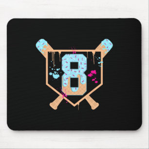 Bysebyll 8 Year Old Ice Cream Drip 8th Birthday Bo Mouse Pad