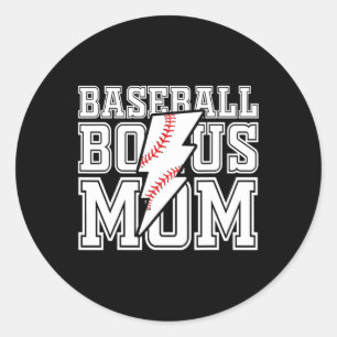 Bysebyll Bonus Mom Mother's Day Womens Classic Round Sticker