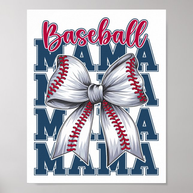 Bysebyll Coquette Bow Bysebyll Mama Bysebyll Mom M Poster (Front)