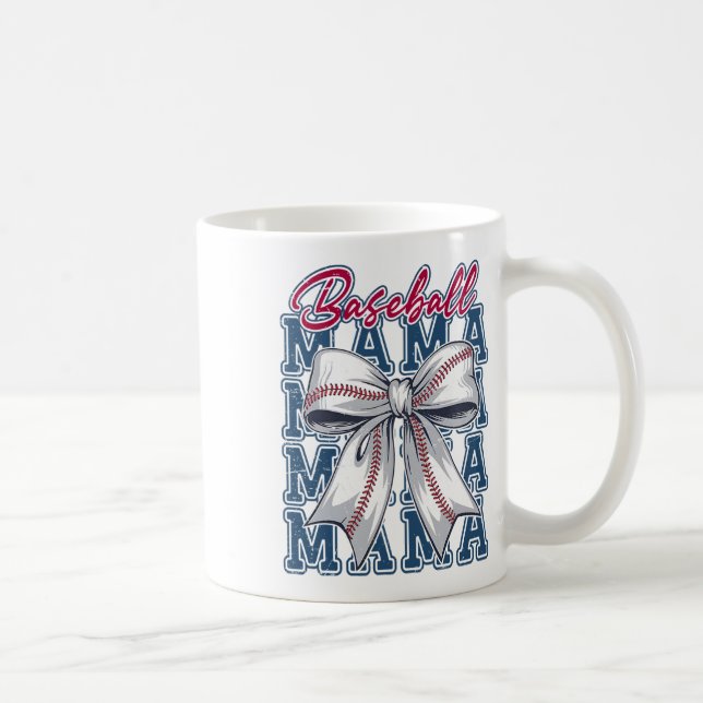 Bysebyll Coquette Bow Bysebyll Mom Game Day Byseby Coffee Mug (Right)