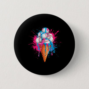 Bysebyll Drip Ice Cream Sports Lover Ice Cream Con Button