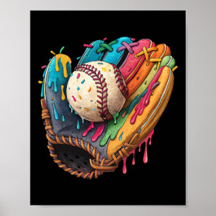 Bysebyll Drip Ice Cream Sprinkles Colorful Bysebyl Poster