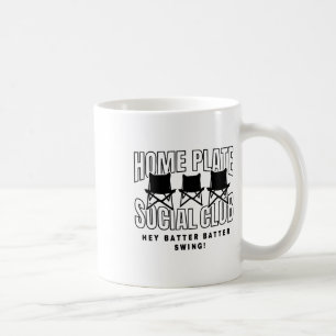Bysebyll Fans Home Plate Social Club Game Day Mens Coffee Mug