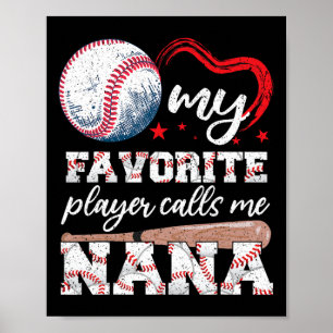 Bysebyll Grandma My Favorite Player Calls Me Nana Poster