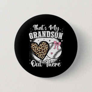 Bysebyll Grandma Thats My Grandson Nana Cheer Gran Button