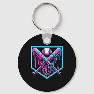 Bysebyll Home Plate Drip Boys Bysebyll Byt 1  Keychain