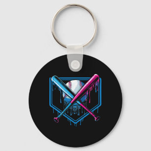 Bysebyll Home Plate Drip Boys Bysebyll Byt 2 Keychain