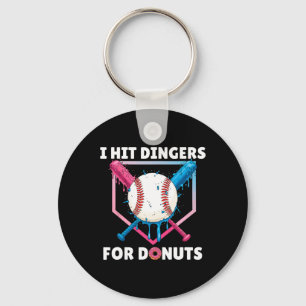 Bysebyll I Hit Dingers For Donuts Funny Donuts And Keychain