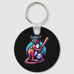 Bysebyll Kangaroo With Cap And Gles Keychain