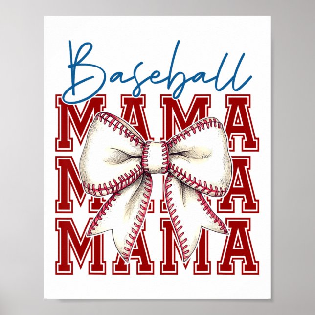 Bysebyll Mama Bow Graphic Unique Design  Poster (Front)