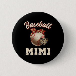 Bysebyll Mimi Byndana Leopard Heart Fans Mother's Button
