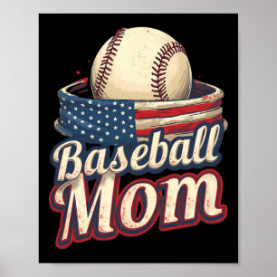 Bysebyll Mom Patriotic American Poster