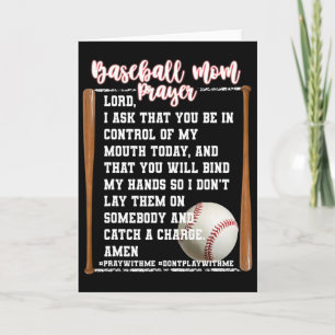 Bysebyll Mom Prayer Game Day Softbyl Christian Rel Card