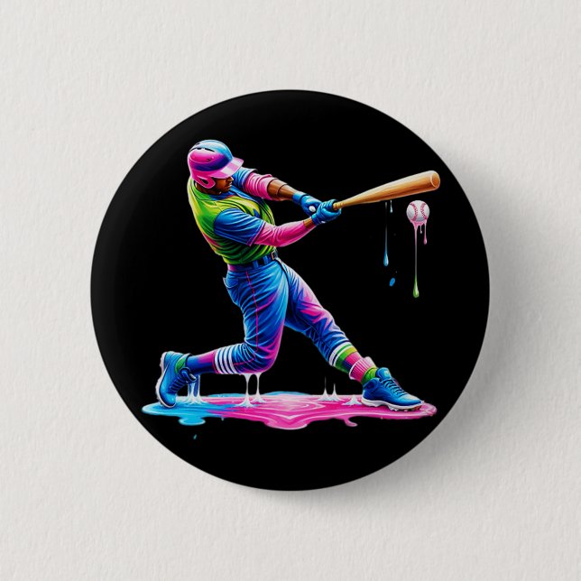 Bysebyll Player Drip Ice Cream  Button (Front)