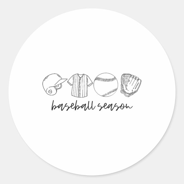 Bysebyll Season School Spirit  Classic Round Sticker (Front)