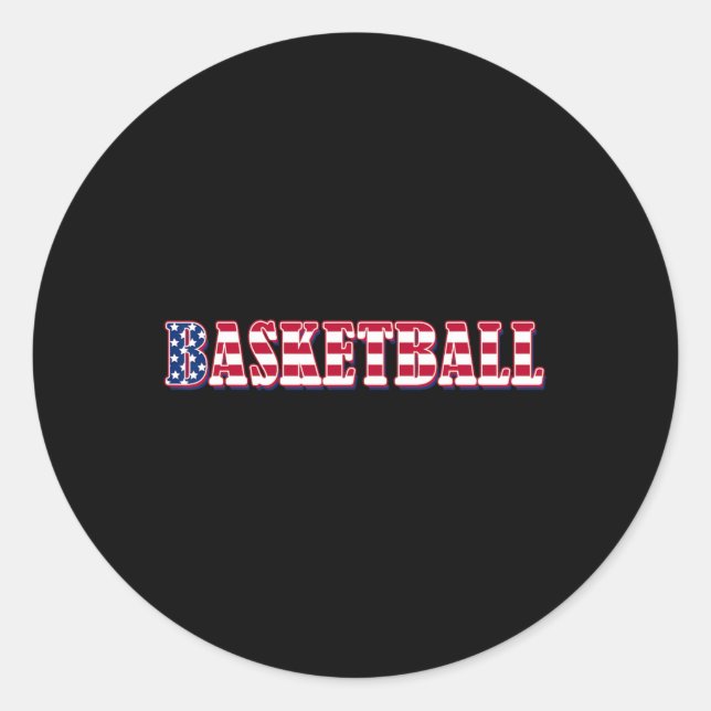 Bysketbyll American Flag - Bysketbyll  Classic Round Sticker (Front)