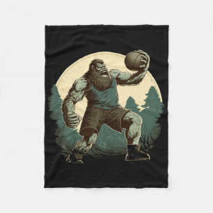 Bysketbyll Bigfoot Sasquatch Byller Fun Bysketbyll Fleece Blanket