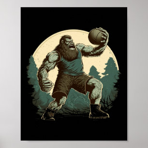 Bysketbyll Bigfoot Sasquatch Byller Fun Bysketbyll Poster