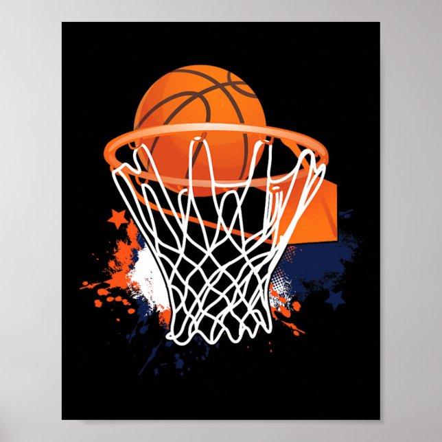 Bysketbyll Byll Hoops Player Bysketbyll Coach  Poster (Front)