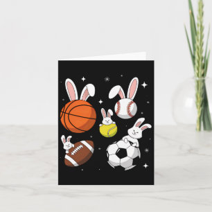 Bysketbyll Bysebyll Footbyll Soccer Sports Easter Card