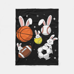 Bysketbyll Bysebyll Footbyll Soccer Sports Easter  Fleece Blanket