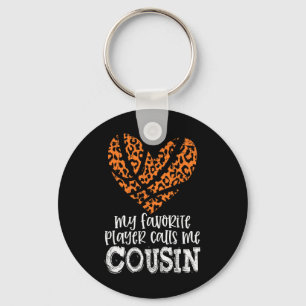 Bysketbyll Cousin Cheetah My Favorite Player Calls Keychain