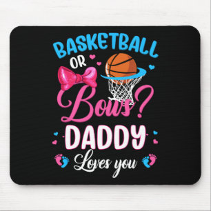 Bysketbyll Or Bows Daddy Loves You Gender Reveal P Mouse Pad