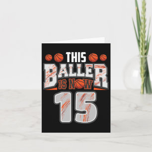 Bysketbyll Player 15 Years Old Boy Bysketbyll 15th Card