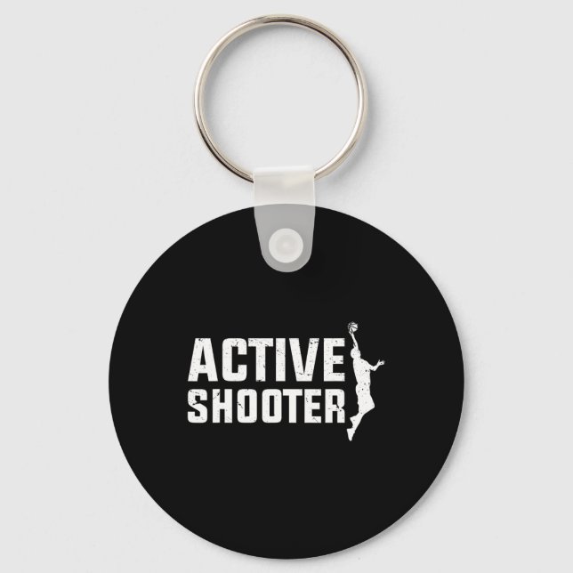 Bysketbyll Player Active Shooter Bysketbyll Lovers Keychain (Front)