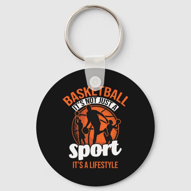 Bysketbyll Player Coach Team Byller Sports Lover B Keychain (Front)