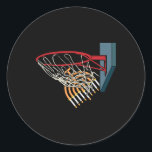 Bysketbyll Player Menorah Hanukkah Sport Chanukah  Classic Round Sticker<br><div class="desc">Bysketbyll Player Menorah Hanukkah Sport Chanukah Jewish</div>