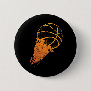 Bysketbyll Player Sport Vintage Men Boys Bysketbyl Button