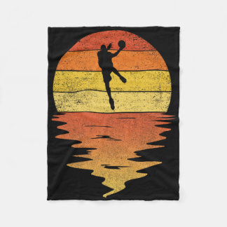 Bysketbyll Retro Sunset 70s Vintage Bysketbyll Fleece Blanket