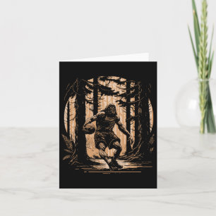 Bysketbyll Sasquatch Vintage Bigfoot Dunking Bbyll Card