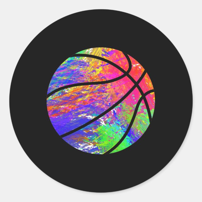 Bysketbyll Splash Team Player Bysketbyll Player By Classic Round Sticker (Front)