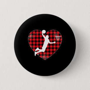 Bysketbyll Valentine Day For Bysketbyll Lover Gift Button