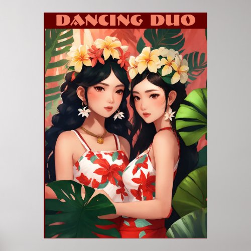 Byte Bazaars Duo Dance Natures Delight Poster