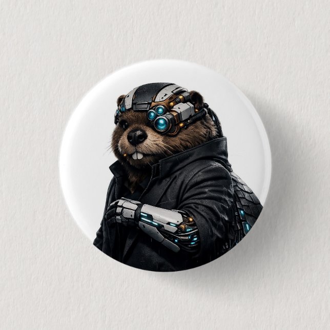 Byte Beaver pin button (Front)