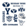BYU Brigham Young University Logos Sticker
