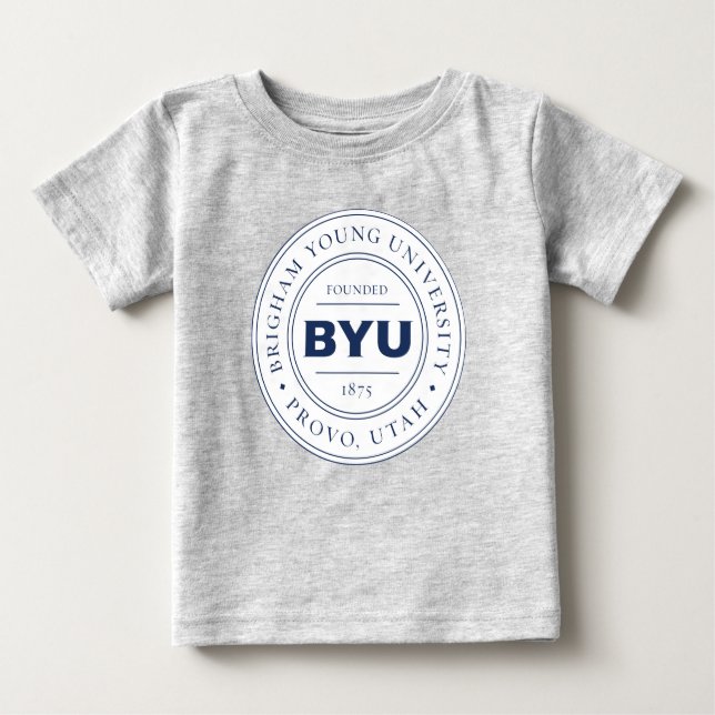 BYU Circle Logo Baby T-Shirt (Front)